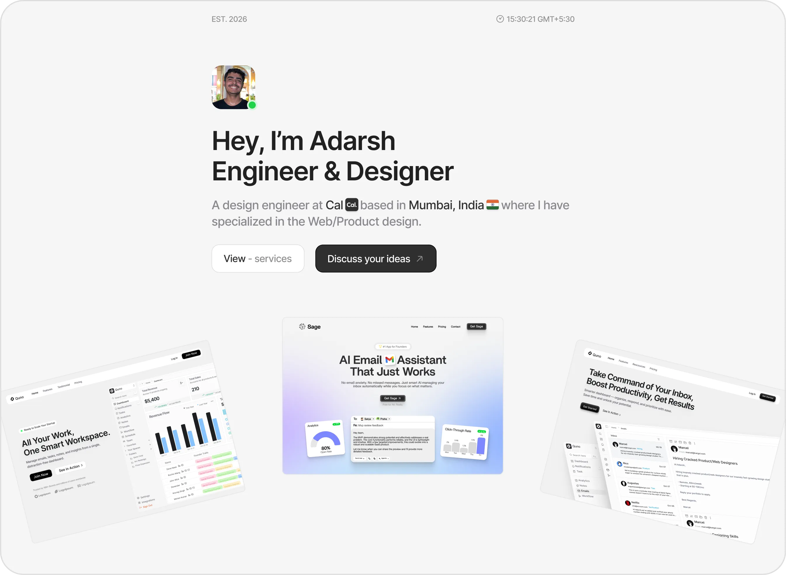 Sidefolio template preview